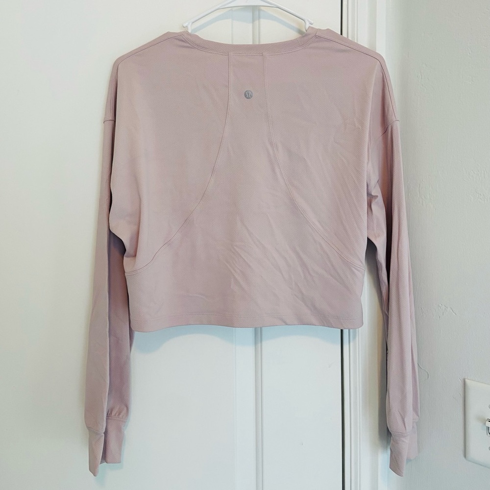 Lululemon Abrasion-Resistance Cropped Long Sleeve Top